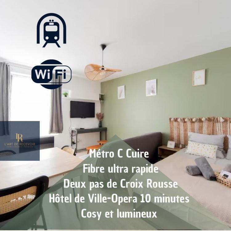 Art De Recevoir - L'Ecrin De Margnolles - Croix Rousse - Metro C-Cuire Caluire-et-Cuire Kültér fotó